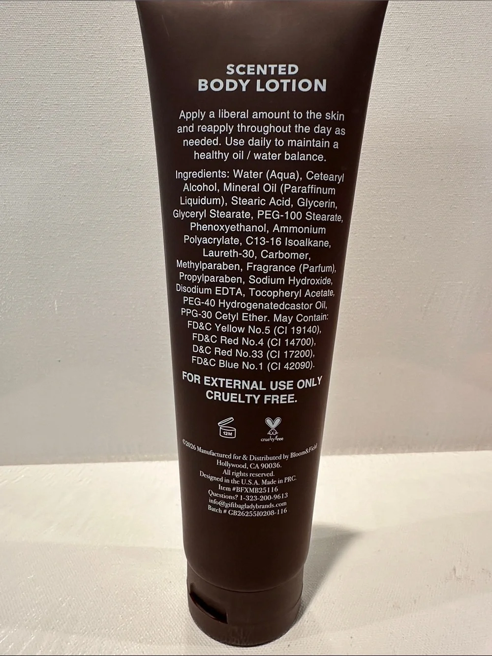 Beauty Bliss Brown Sugar Hydrating Body Lotion with Vit E for all skin types.